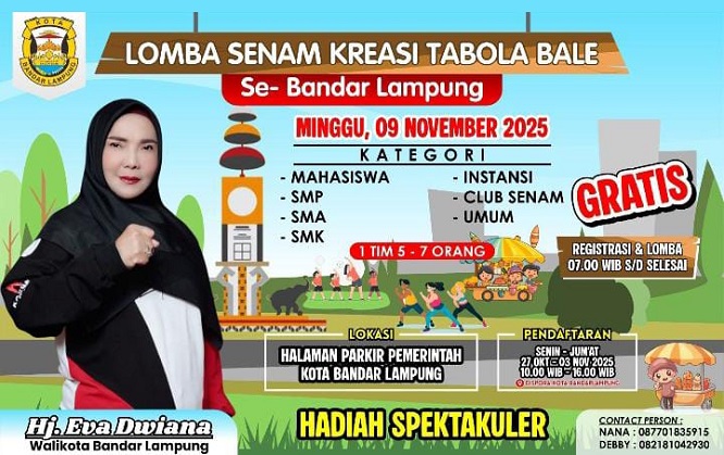 Pemkot-Bandar-Lampung-Gelar-Lomba-Senam-Kreasi